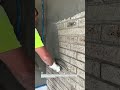 Smooth Brick Wall Plaster Finish! #construction #plastering #DIY #shorts #builder #tools