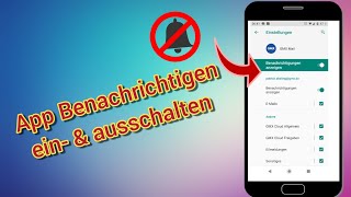 App Benachrichtigungen einschalten & ausschalten Anleitung für Android Handy screenshot 4