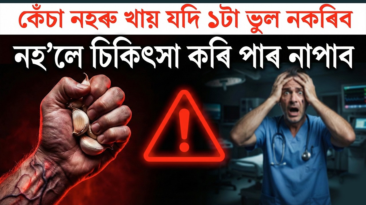 কেঁচা নহৰু খায় যদি ১টা ভুল নকৰিব, নহ'লে চিকিৎসা কৰি পাৰ নাপাব | Eating Raw Garlic On Empty Stomach