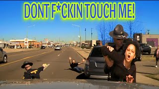 Trooper VS Entitled Woman | DONT F*CKIN TOUCH ME!