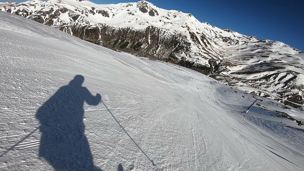 ASTUN, esquiando en  primavera, 24-03-2021