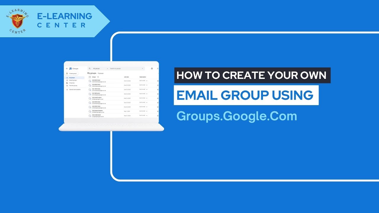 Google Groups: Create and Customize a Google Group