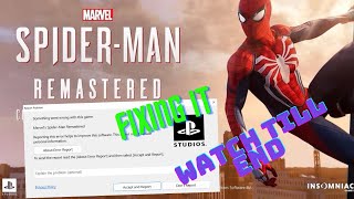How to fix spiderman remastered something went wrong, black screen, crash [working 100%] with proof screenshot 3