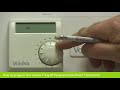 Programming the Vokèra 7 day Radio Frequency (RF) Room Thermostat (first generation)