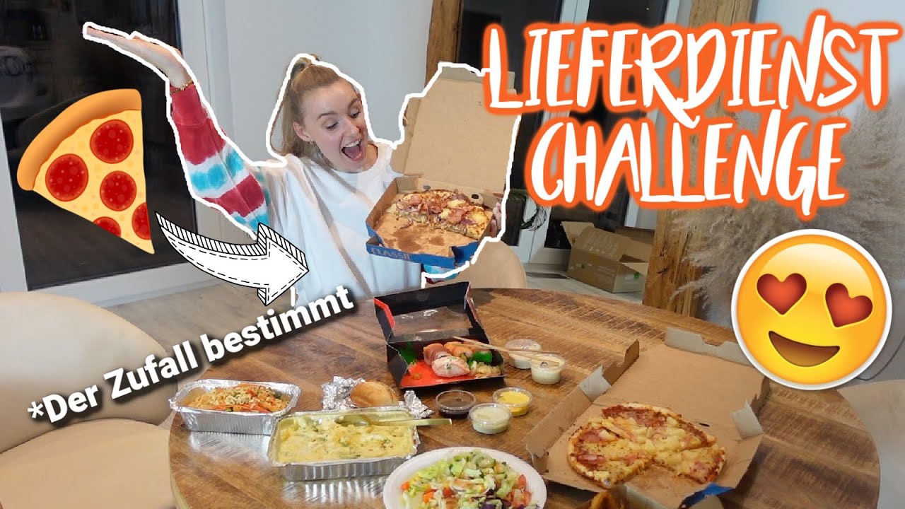 ZUFALL bestimmt was wir LECKERES zu ESSEN bestellen!😋 LIEFERDIENST CHALLENGE! Pizza 🍕, Sushi 🍣 !