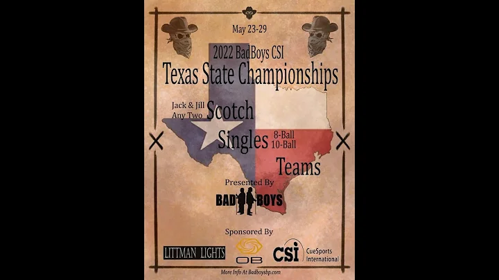 2022 Texas State Championship 8 Ball Singles Plati...