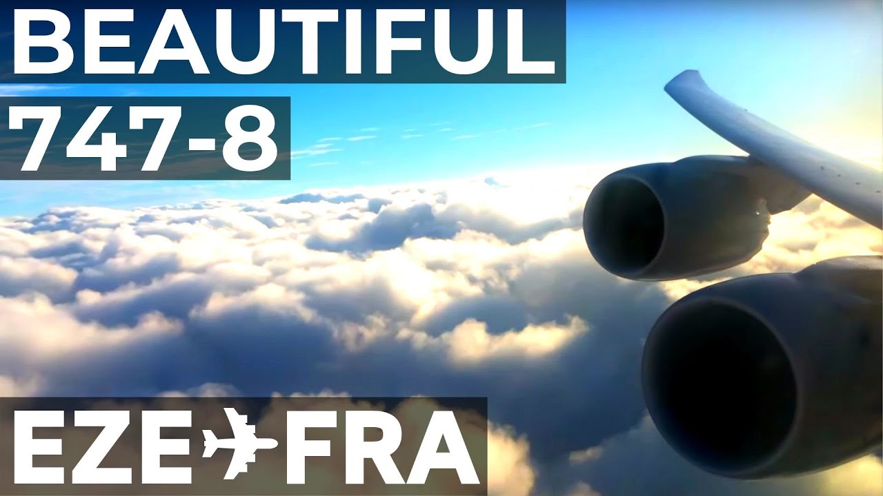 LUFTHANSA 747-8 BUSINESS CLASS TAKING OFF EZEIZA | Buenos Aires EZE ✈ Frankfurt FRA