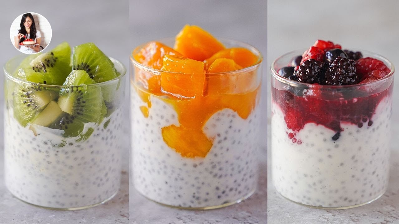 El Pudín de Chía  más Cremoso se Prepara Así...| 5 Versiones Sin Azúcar | Auxy