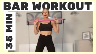 Full Body Pilates Bar Workout for Balance & Core
