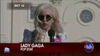 Lady Gaga shouts to Obama ARE YOU LISTENING