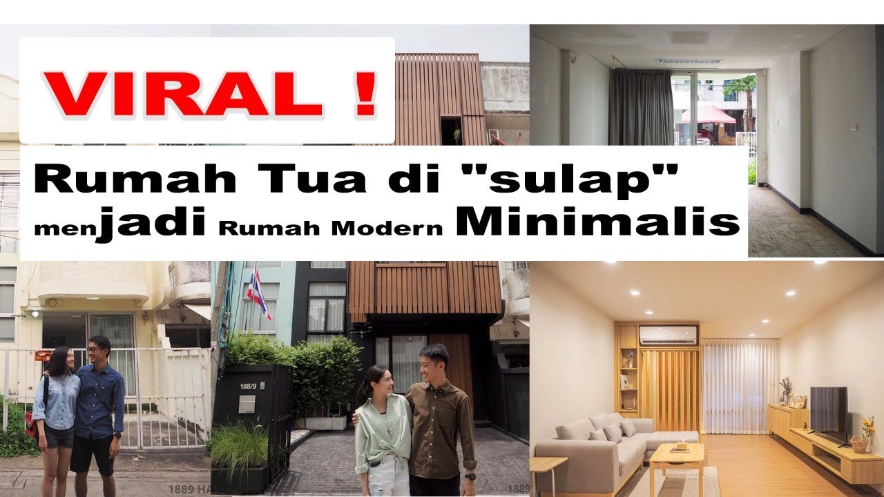  VIRAL  Rumah  Tua di sulap Menjadi Rumah  Modern Minimalis  