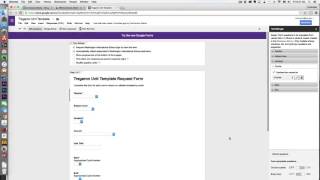 Curriculum Mapping:  Template Request Form
