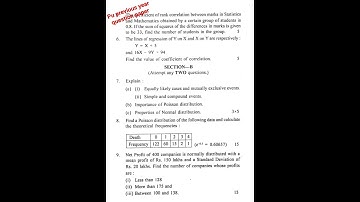 BCOM 4th Sem (QUANTITATIVE TECHNIQUES AND METHODS) PU  question paper 2022-23