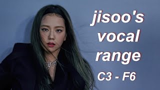 JISOO'S VOCAL RANGE [C3 - Eb5 - F6]