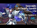+14 Tazavesh: So'leah's Gambit +1 - TWW Season 3 - Prot Warrior PoV
