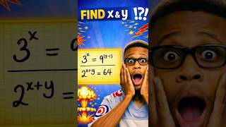 Find x and y — The Double Exponent Challenge Everyone Misses!