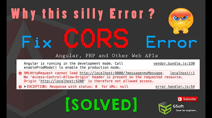 How to fix CORS error in Angular 8 | CORS allow headers | Access-Control-Allow-Origin Error [SOLVED]