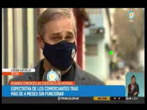 CANAL 7 -Móvil a Fabián Castillo por nueva fase de apertura comercial CANAL 7 -Móvil a Fabián Castillo por nueva fase de apertura comercial