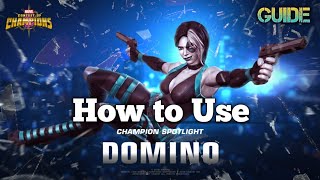 How to use Domino |Abilities breakdown| Marvel Contest of Champions