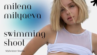 Milena Milyaeva - Slavic Nude Art Model in "Swimming" Photoshoot by Filippo Sanno