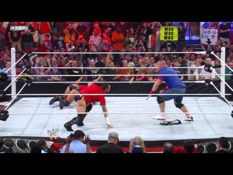 Raw: John Cena, Christian & Mark Henry vs. The Miz, Alberto
