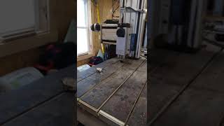 Techno Isel Cnc Router Rebuild Centroid Acorn and Clear Path Servos 1st Run