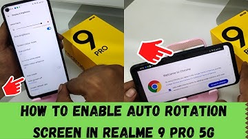 How to Enable or Disable Auto rotate Screen in REALME 9 pro 5G| How to Turn off Auto Screen Rotation