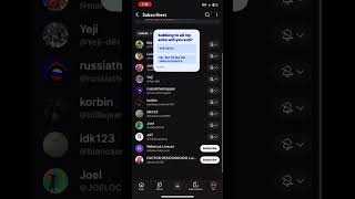 Subbing to all my subs