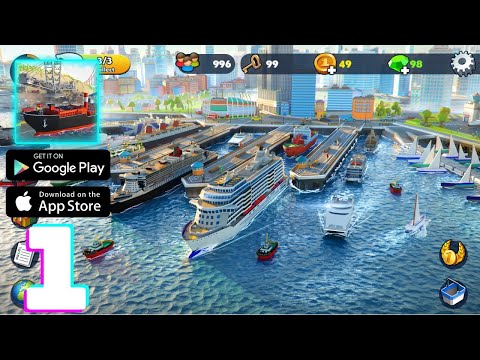 Port City: Ship Tycoon Games Gameplay Walkthrough Part 1 - (iOS, Android)