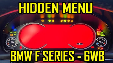 Hidden Menu BMW F Series 6WB (F30 F31 F32 F33 F34 F36 F07 F10 F11 F06 F12 F13 F01 F25 F26 F15 F16)