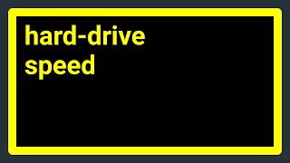 Do harddrives slow down with age