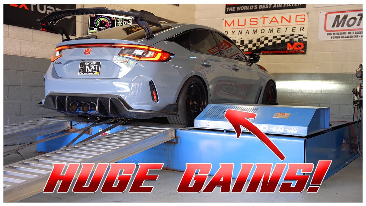 FL5 Civic Type-R Dyno Tune | Stock vs. Cobb OTS vs. Pro Results! - YouTube