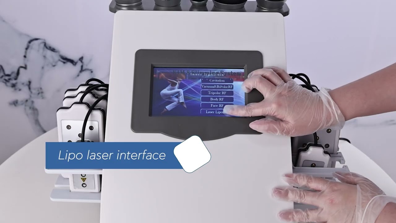 Kim 8 cavitation slimming machine - YouTube