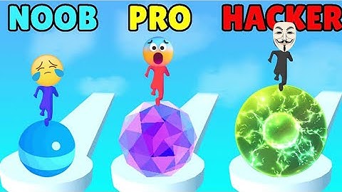 Stack Rider NOOB vs PRO vs HACKER - Gameplay Walkthrough ( iOS , Android ) | Part 06