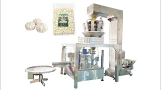 IAPACK automatic garlic pre-made bag filling weighing sealing packing machine from China factory