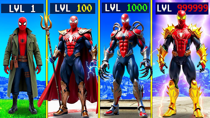 Level 1 SPIDERMAN to Level 1,000,000,000 SPIDERMAN in GTA 5