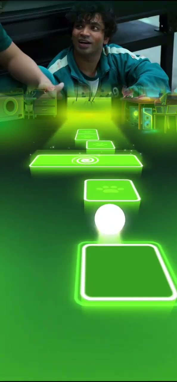Squid Game tiles hop edm #shortsdance