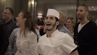 We Will Rock You musical Hungary flashmob   Continental  Hotel Budapest