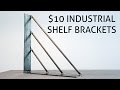 $10 Industrial Modern Garage Shelfing Brackets $10 Industrial Modern Garage Shelfing Brackets