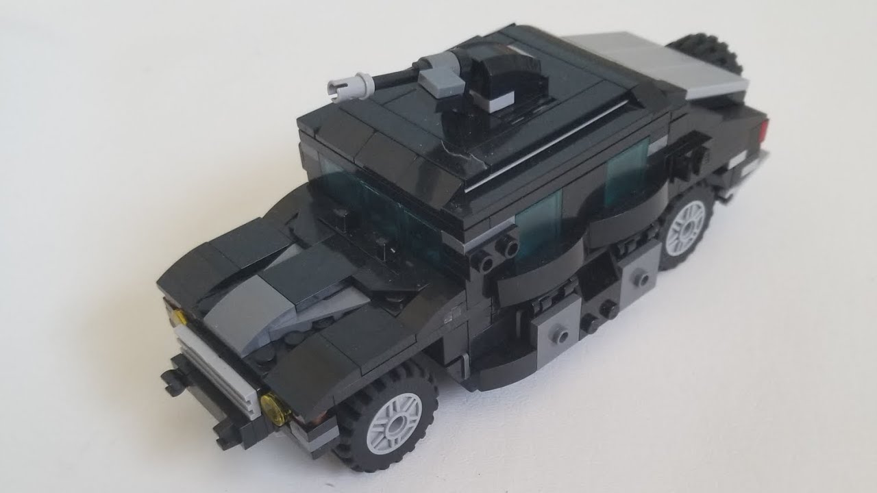 custom lego off-road army military humvee full build - YouTube