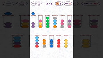 Bubble Sort Color Puzzle Game HERO PACK 3-46 to 3-50 Walkthrough Solution