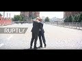 Russia: Putin and Infantino practise penalties in Red Square