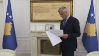 ONLYONAP Thaci speaks before indictment on hopes for Kosovo