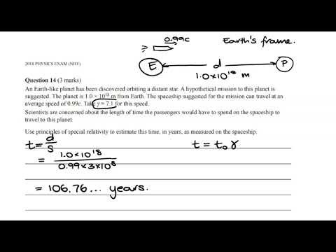 VCE Physics | Relativity - Calculating time dilation