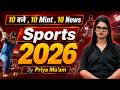 Sports Current Affairs 2026 | Static GK MCQs for Banking & Competitive Exams | GS by Priya Mam