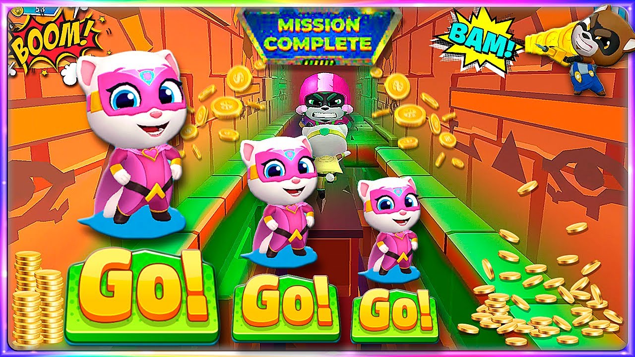 Talking Tom Hero Dash 💥 Tom Mission Complete 💫 Full Screen HD 💫 Part 5 ...