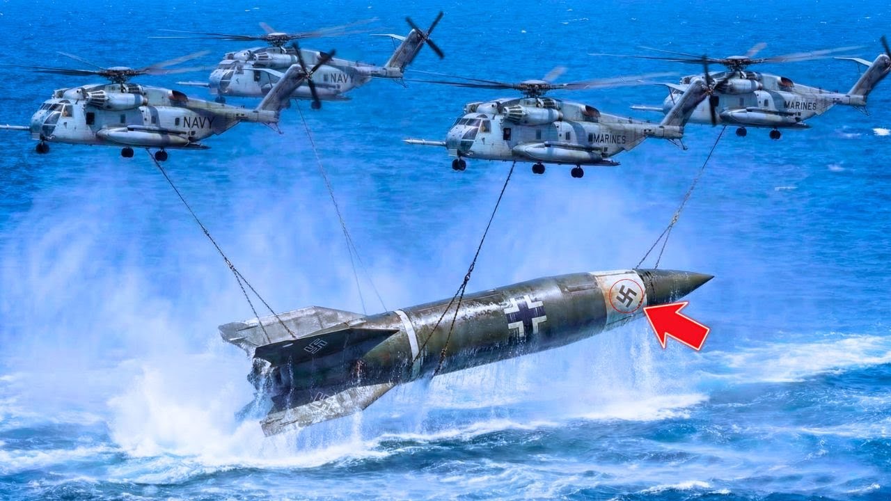 RESTAURACIÓN INCREÍBLE — UN COHETE ESPACIAL NAZI SUMERGIDO DURANTE DÉCADAS EMERGE DEL FONDO DEL MAR