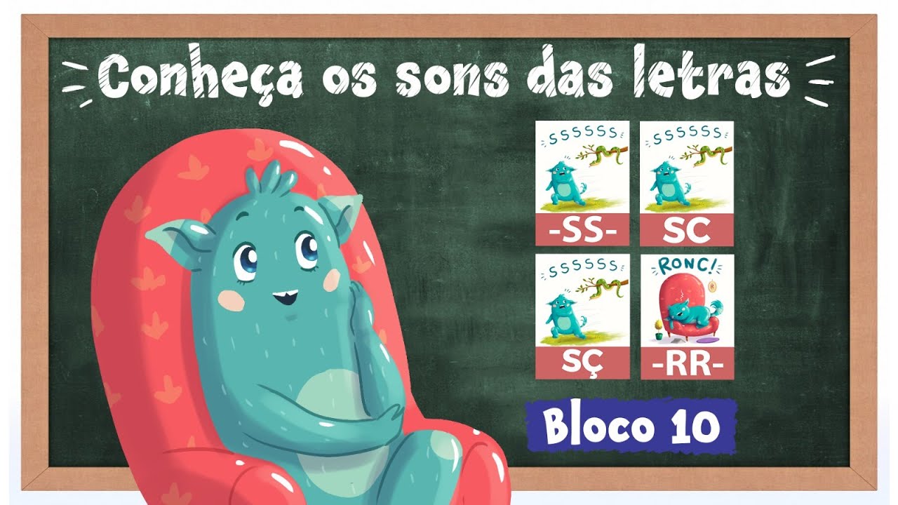BEBETO E SONS DO ALFABETO - LETRAS -SS-, SC, SÇ e RR.