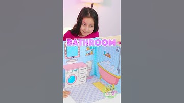 💖 Make a Cute Paper House for Your Barbie Doll! 🏠🎨