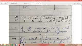 COMMANDS(CMP,COMM,DIFF) , UNIX UNIT-2, BE 5TH SEM CSE